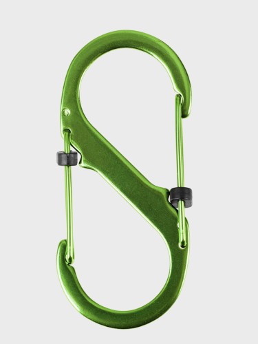 KARABIŃCZYK KARABINEK DWUSTRONNY METALOWY 88mm OLIWKOWY