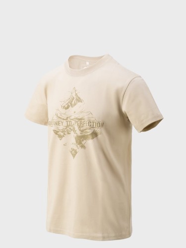 KOSZULKA MĘSKA T-SHIRT MOUNTAIN STREAM BEŻOWA