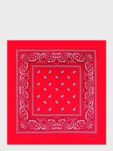 CHUSTA BANDANA 54,5x54,5 CM WESTERN CZERWONA