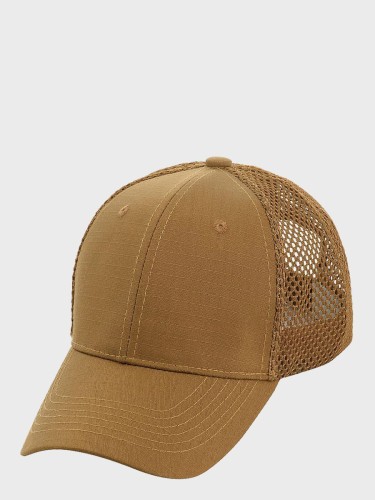 CZAPKA Z DASZKIEM BEJSBOLÓWKA SIATKA FLEX RIP-STOP COYOTE