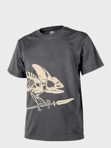 KOSZULKA T-SHIRT FULL BODY SKELETON SHADOW GREY