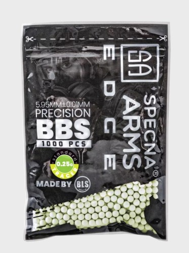 KULKI PRECYZYJNE DO ASG EDGE TRACER 0,25g 1000szt. ZIELONE