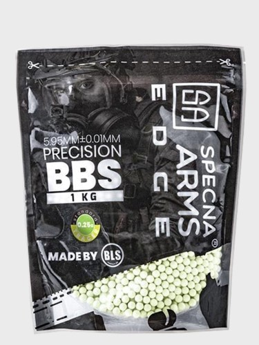 KULKI PRECYZYJNE DO ASG EDGE TRACER 0,25g 1 kg ZIELONE