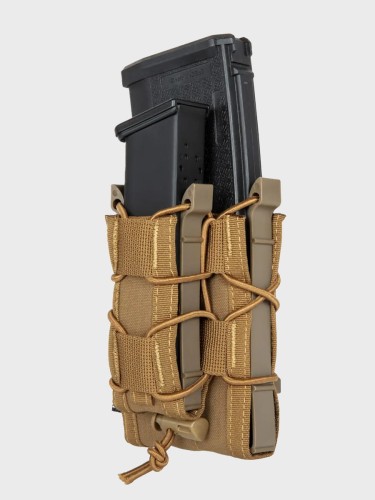 ŁADOWNICA NA MAGAZYNKI KARABINOWE I PISTOLETOWE TIGER TYPE 5.56 + 9MM COYOTE