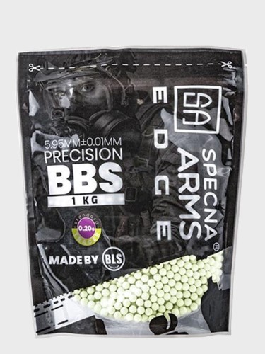 KULKI PRECYZYJNE DO ASG EDGE TRACER 0,20g 1kg Zielone