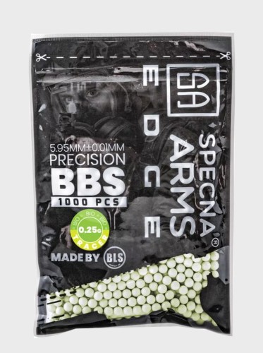 KULKI PRECYZYJNE DO ASG EDGE TRACER BIO 0,25g 1000szt Zielone