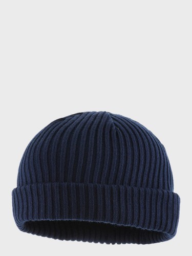 Czapka Zimowa Dzianinowa Akryl Granatowa
