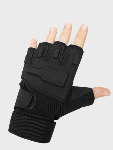 RĘKAWICE TAKTYCZNE BEZ PALCÓW PRO CZARNE