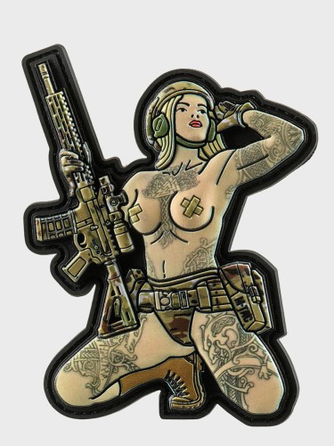 Naszywka 3D Tactical Girl No.1 Skandinavik Valknut PVC