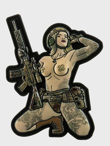Naszywka 3D Tactical Girl No.1 Skandinavik Młot Mjölnir PVC