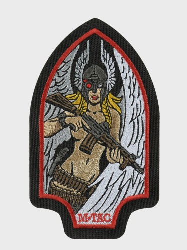 Naszywka Valkyrie Haftowana Czarno-czerwona