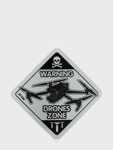Naklejka Drones Zone Large Odblaskowa