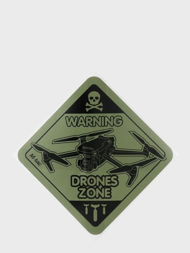 Naklejka Drones Zone Large Oliwkowa