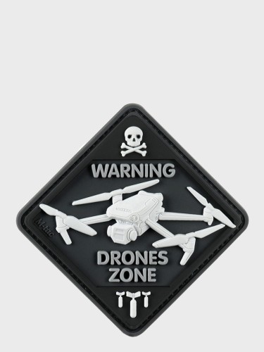 NASZYWKA DRONE ZONE PVC CZARNA