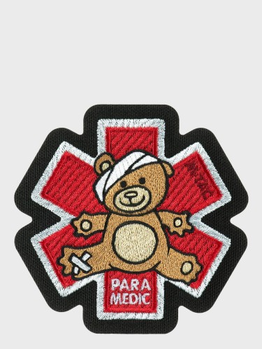 Naszywka 3D Paramedic Miś Haftowana Brązowa