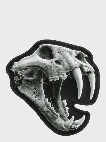 Naszywka 3D Old Tiger PVC Biała