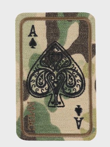 Naszywka Ace Of Spades Haftowana Multicam