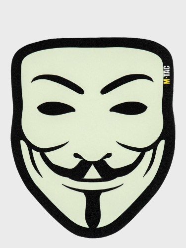 Naszywka Anonymous Fluorescencyjna