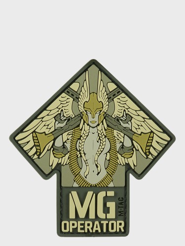 Naszywka 3D MG Operator PVC 9,2 x 8,6 cm Oliwkowa