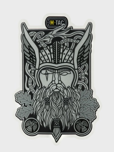 NAKLEJKA ODBLASKOWA ODIN CZARNA