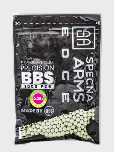 KULKI PRECYZYJNE DO ASG EDGE TRACER BIO 0,28g 1000szt zielone