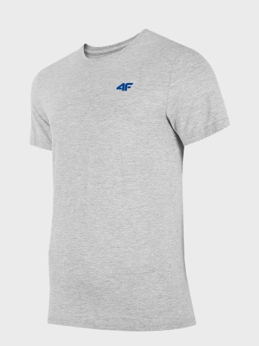 Koszulka męska T-Shirt L24 TTSHM1887 Jasny szary melanż