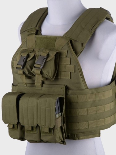 KAMIZELKA TAKTYCZNA TYPU PLATE CARRIER OLIWKOWA