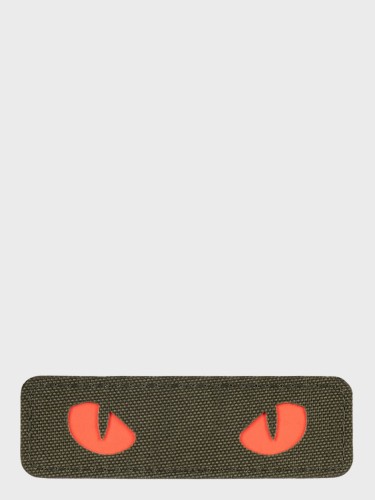 Naszywka Kocie Oczy CAT EYES LASER Cut Zielono-czerwona Fluorescencyjna