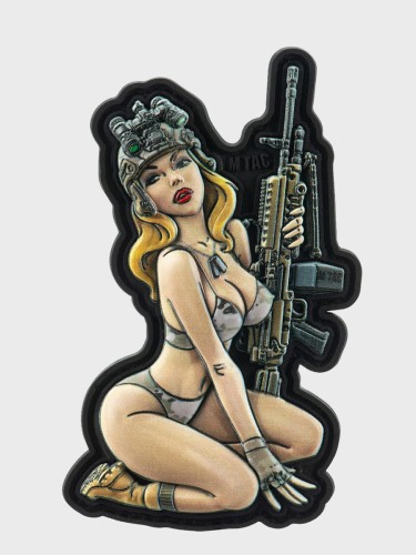 Naszywka Tactital Girl Nr5 PVC 8,7 x 5 cm