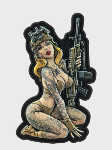 Naszywka Tactital Girl Nr5 Skandinavik PVC 8,7x5 cm