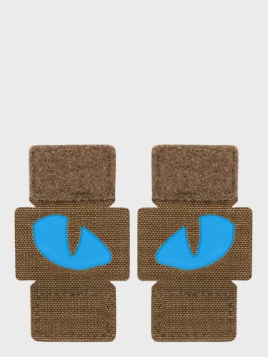 Naszywka Tiger Eyes LC PARA Coyote - Oczy niebieskie