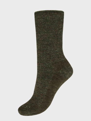 Skarpety Zimowe  wysokie HUNTING wełna merino SMG2-01 Khaki