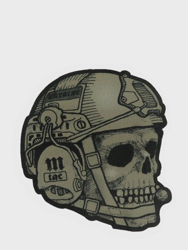 Naklejka Operator Czaszka 7,5x6,5 cm Oliwkowa