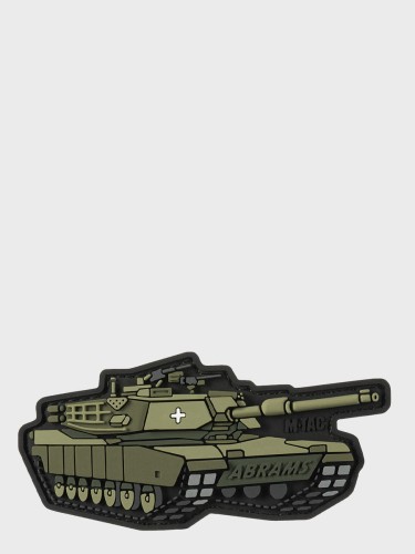 Naszywka 3D Czołg ABRAMS PVC 10 x 4,8 cm Oliwkowa