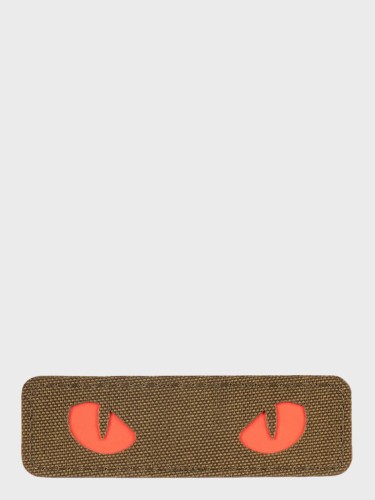 Naszywka Kocie Oczy CAT EYES LASER Cut Coyote-czerwona Fluorescencyjna