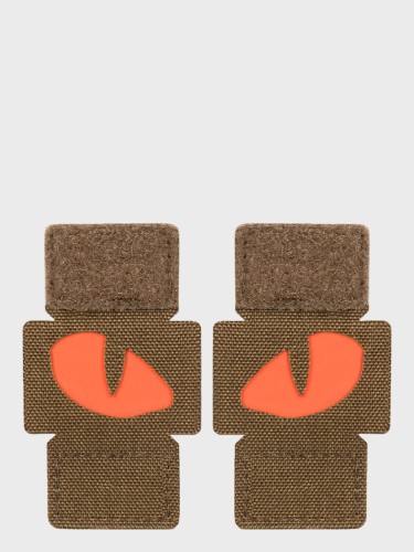 Naszywka Tiger Eyes LC PARA Coyote - Oczy Czerwone