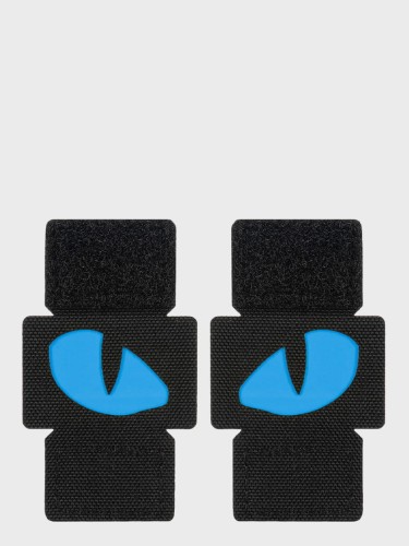 Naszywka Tiger Eyes LC PARA Czarna - Oczy Niebieskie