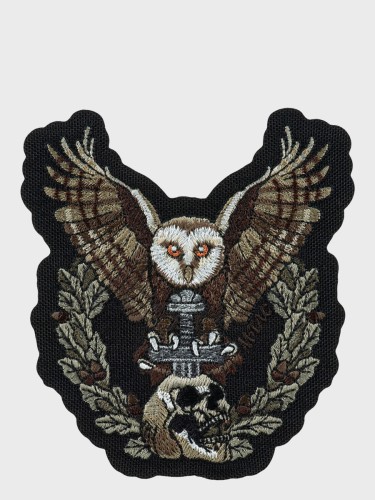 Naszywka Sowa Haftowana Cordura