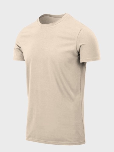 KOSZULKA SLIM T-SHIRT BEŻOWY
