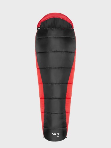 ŚPIWÓR TURYSTYCZNY MUMIA 0 - 10st C NC2012 190cm Czarno-czerwony