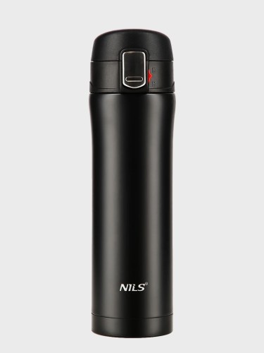 Kubek Termiczny Turystyczny Termos NCB10  430 ml stalowy czarny